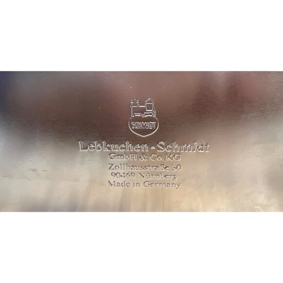 Vintage Lebkuchen-Schmidt Tin Box With Bavarian Scenic Design & Embossed Gold De - Picture 6 of 7